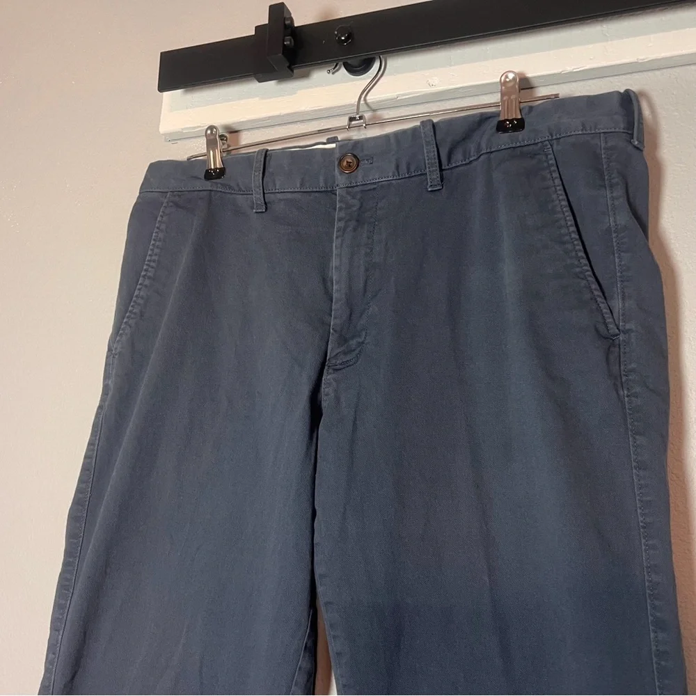 J. Crew Flex Straight Leg Chino Pants Size 35x32 Gray Business Casual Workwear